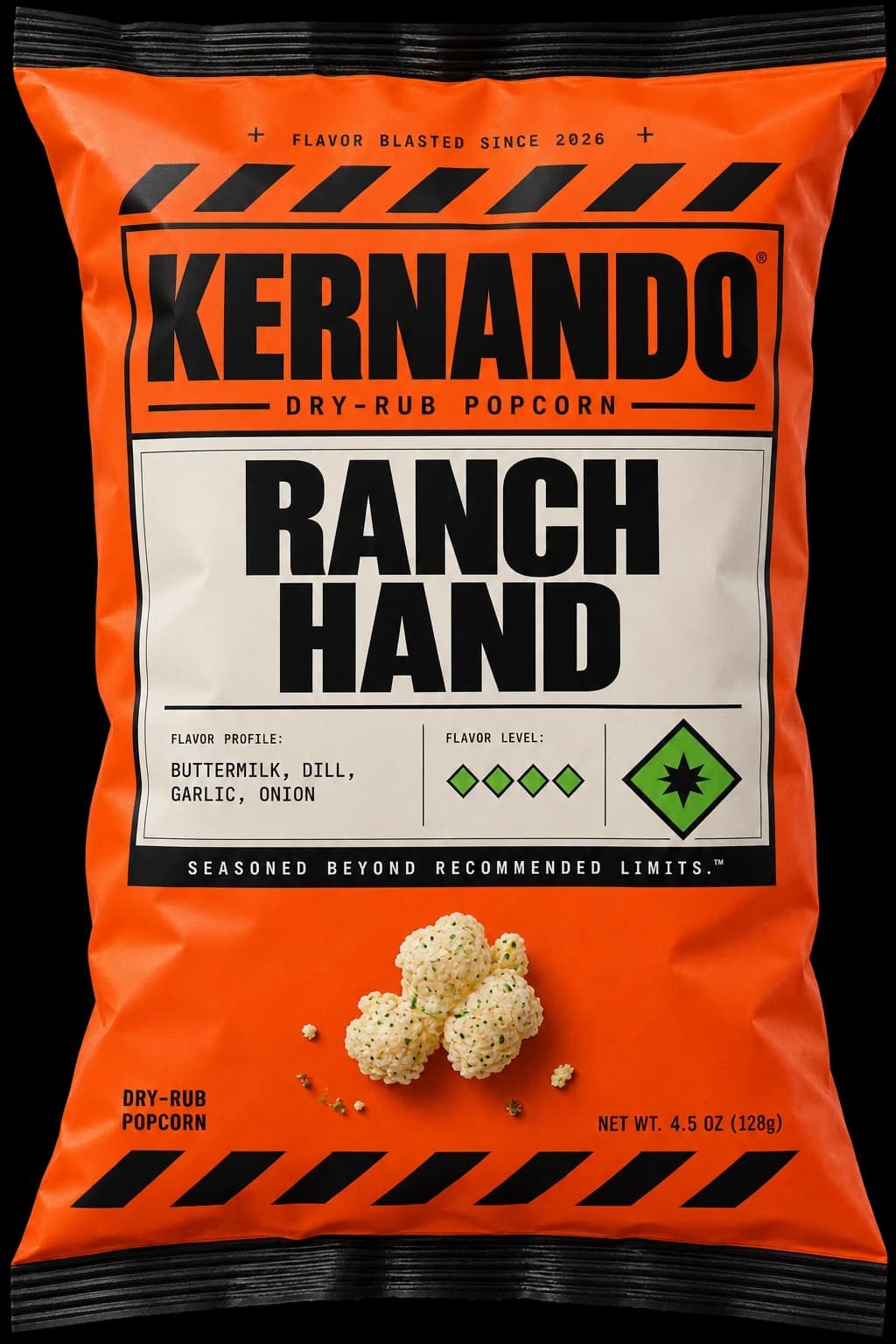 Ranch Hand — Kernando dry-rub popcorn bag
